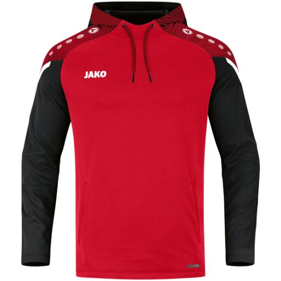 Afbeeldingen van Sweater met kap Performance rood/zwart